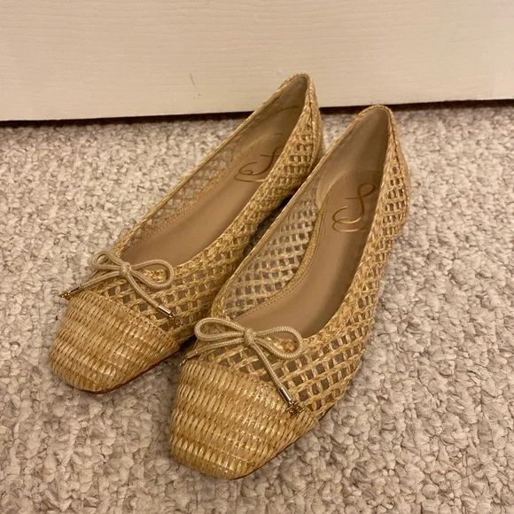 Sam Edelman Beige Woven Flats - Picture 7 of 10
